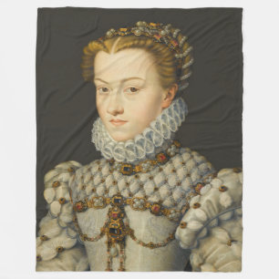 Francois Clouet - Elisabeth of Austria Fleecefilt