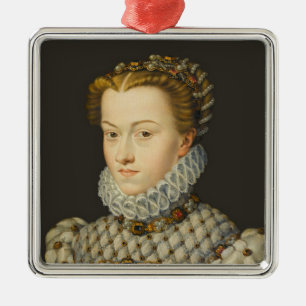 Francois Clouet - Elisabeth of Austria Julgransprydnad Metall