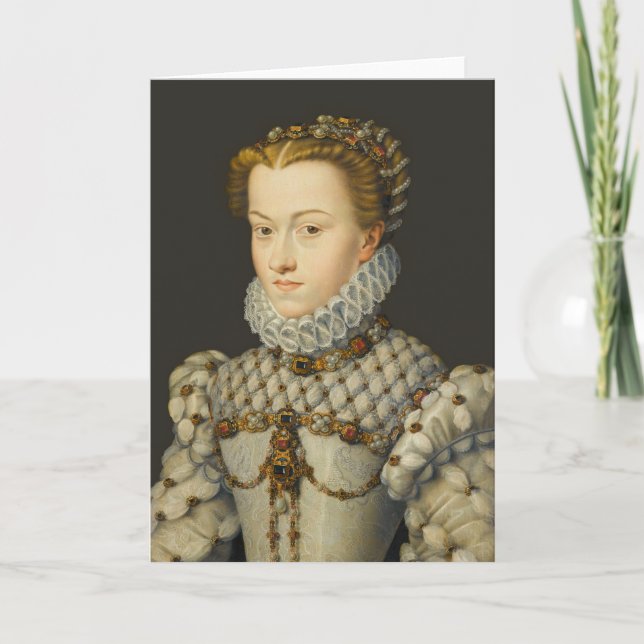 Francois Clouet - Elisabeth of Austria Kort (Framsida)
