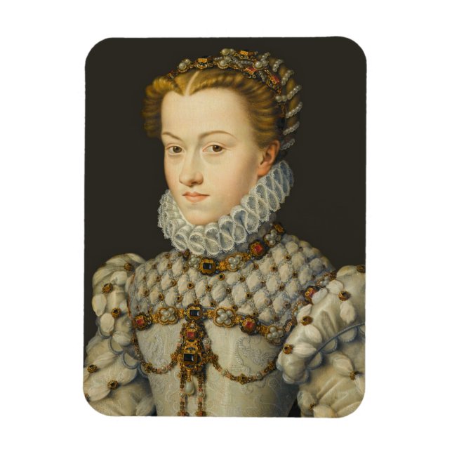 Francois Clouet - Elisabeth of Austria Magnet (Vertikal)