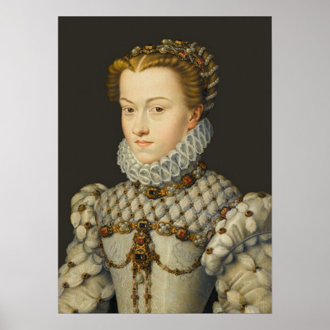 Francois Clouet - Elisabeth of Austria Poster (Framsidan)