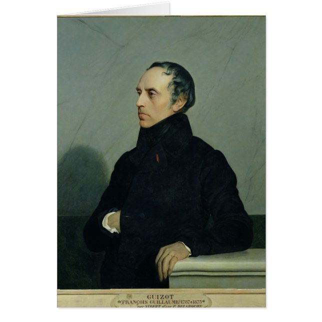 Francois Guizot Hälsningskort (Framsidan)