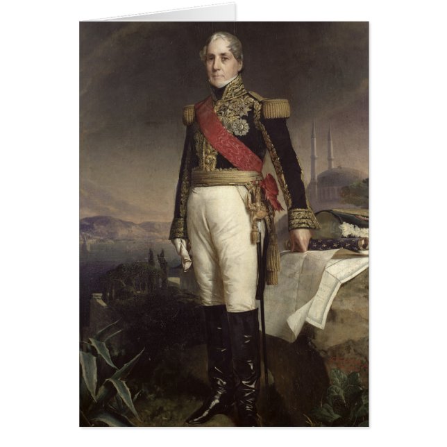 Francois-Horace räkning Sebastiani, 1841 Hälsningskort (Framsidan)