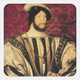 Francois I Fyrkantigt Klistermärke