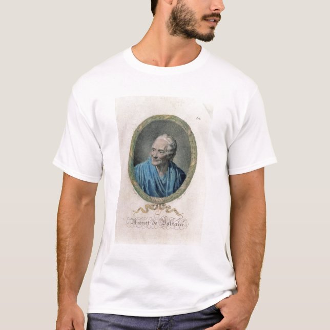 Francois Marie Arouet de engr Voltaire (1694-1778) T Shirt (Framsida)