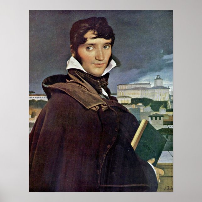 Francois-Marius Granet av Jean Auguste Ingres Poster (Framsidan)