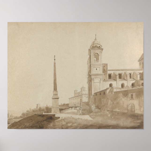 Francois Marius Granet - Trinitas kyrka Poster (Framsidan)