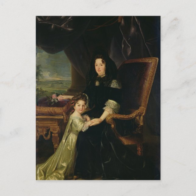 Francoise d'Aubigne markisinnna av Maintenon Vykort (Framsida)