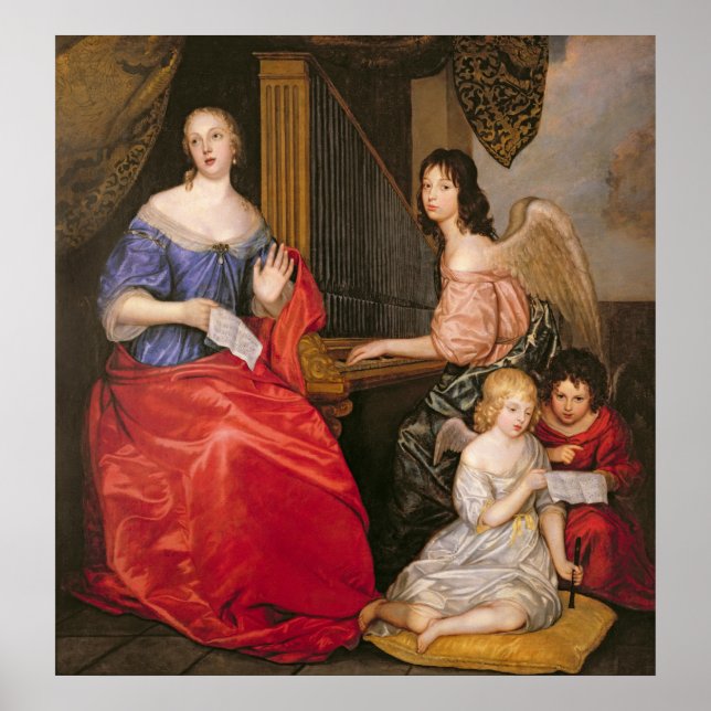 Francoise Louise Duchess La Valliere med Poster (Framsidan)
