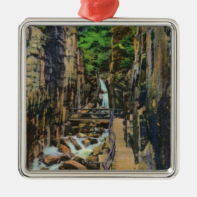 Franconia göra hack i delstatsparken julgransprydnad metall (Framsidan)