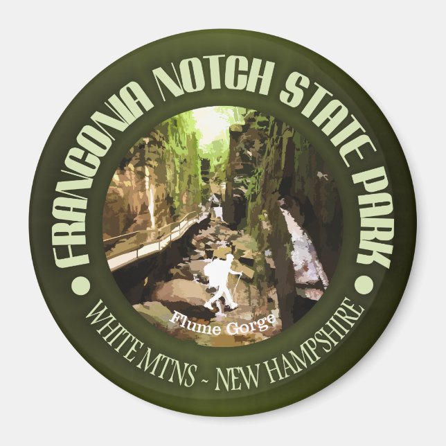 Franconia Notch SP Magnet (Framsidan)