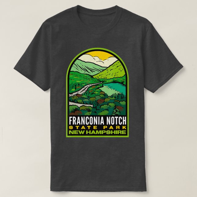 Franconia Notch State Park New Hampshire T Shirt (Design framsida)