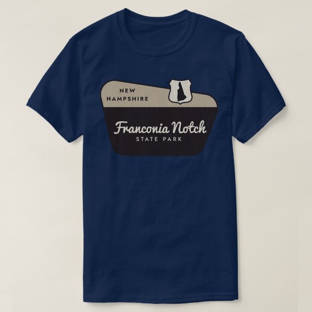 Franconia Notch State Park New Hampshire Welcome S T Shirt (Design framsida)