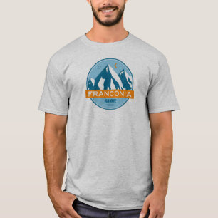 Franconia Range New Hampshire Stars Måne T Shirt