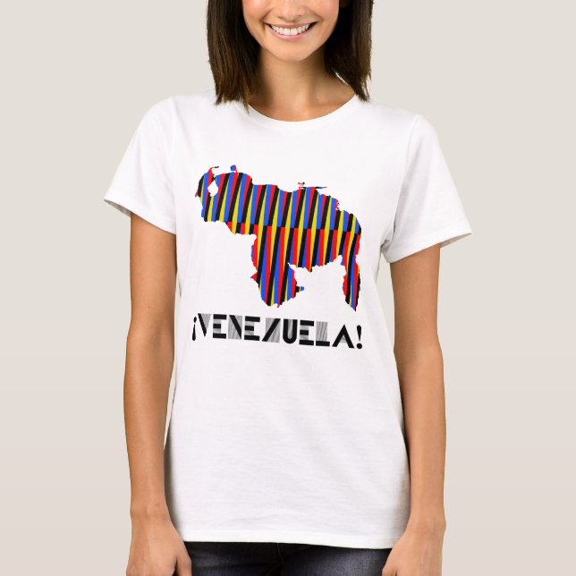 FRANELA VENEZUELA MAPA CRUZ DIEZ T SHIRT (Framsida)