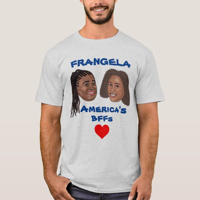 Frangela Tecknad Head T-Shirt (Framsida)