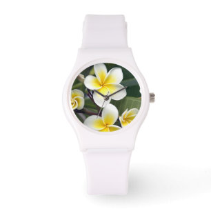 Frangipanblomma Cooköarna Armbandsur
