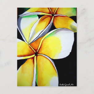 Frangipani-blomkonst Vykort