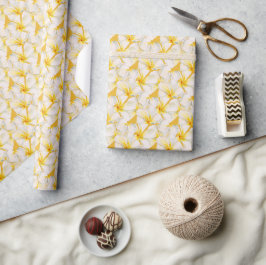 Frangipani-blommans blommigt, vattenfärgen mönster presentpapper