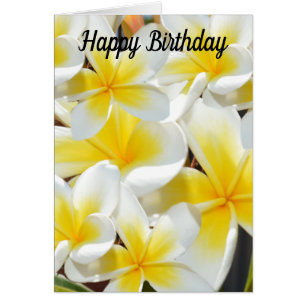 Frangipani Bouquet, födelsedagskort Hälsningskort