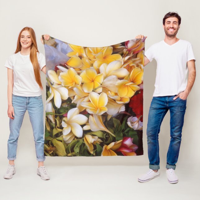 Frangipani Fleece Blanket (På plats)
