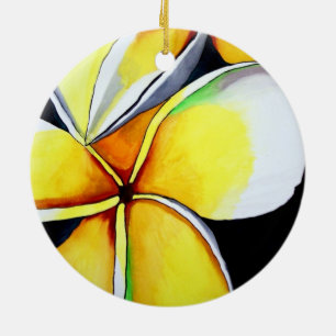 Frangipani Julgransprydnad Keramik