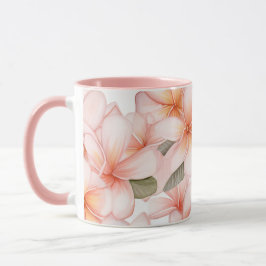 Frangipani-keramikmugg i rosabränd rosa mugg