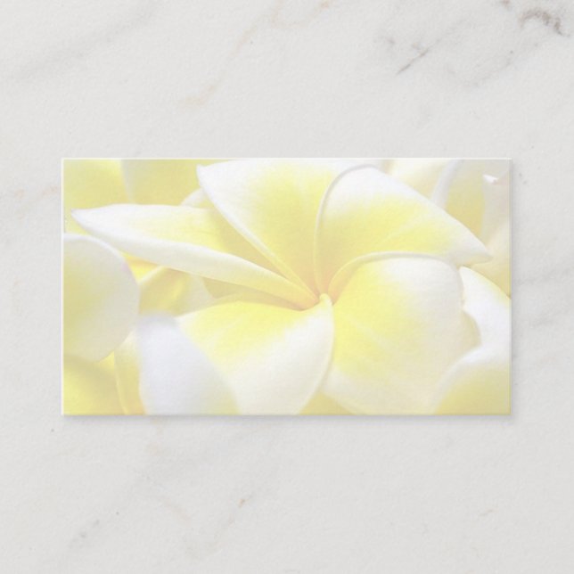 Frangipani/MacLaren bröllop-plakett Placeringskort (Framsida)