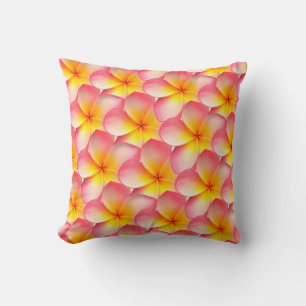 Frangipani Plumeria Blommor Kudde