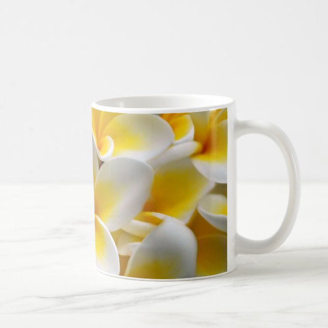 Frangipani Plumeria Flower Photo Kaffemugg (Höger)