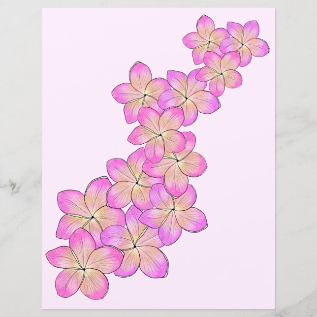 Frangipani Scrapbook Papper (Framsida)