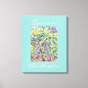 Frangipani Träd Cairns Australien tropiska Canvastryck