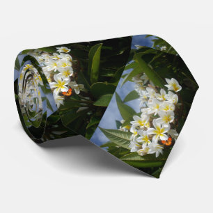 Frangipanis with Butterfly, Neck Tie Slips