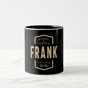 Frank Äkta och Trusted - Namn Frank Två-Tonad Mugg