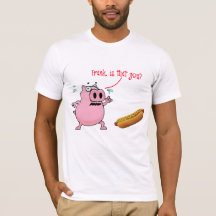 Frank, är att du hett hund rolig T-shirt-design