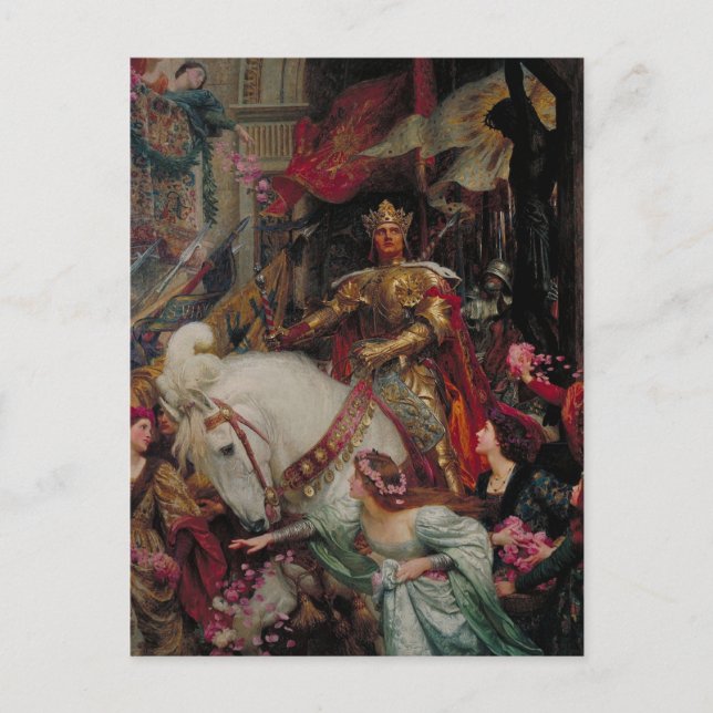 Frank Dicksee - The Two Crowns vykort (Framsida)