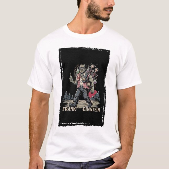 Frank Einstein Funny Science Frankenstein Mashup A T Shirt (Framsida)