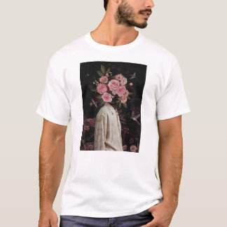 Frank Moth blommigt Art T Shirt