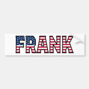 Frank Namn Vorname USA Aufkleber Sticker Auto Bildekal