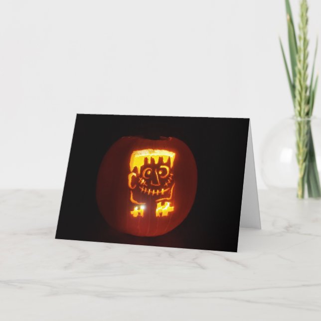"FRANK-O'-LANTERN" Hallskuldkort Kort (Framsida)