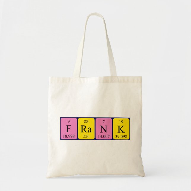 Frank Periote bord namn tote bag Tygkasse (Framsidan)
