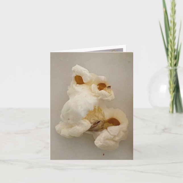 Frank Popcorn 🍿 med stor näsa Tack Kort (Framsida)