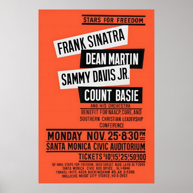 Frank Sinatra - Dean Martin - Sammy Davis, Jr Poster (Framsidan)