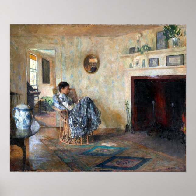 Frank W. Benson Rainy Day Poster (Framsidan)