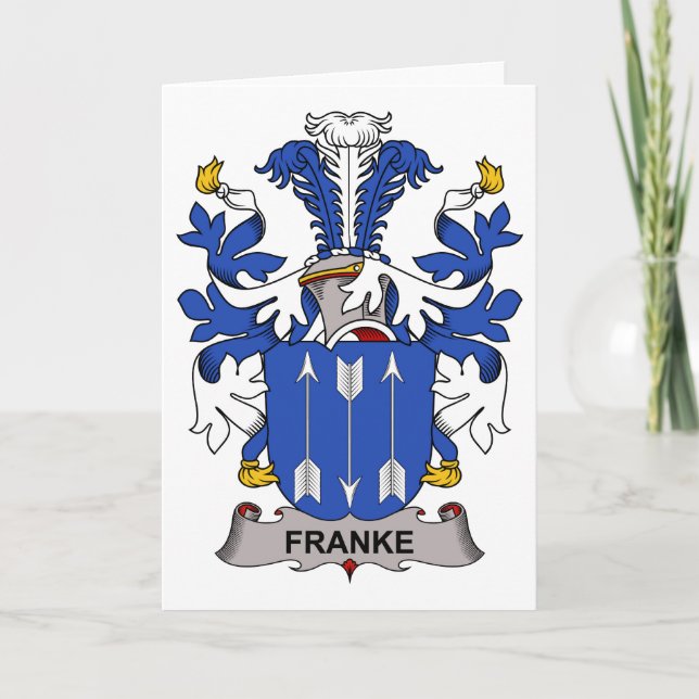 Franke Family Crest Kort (Framsida)
