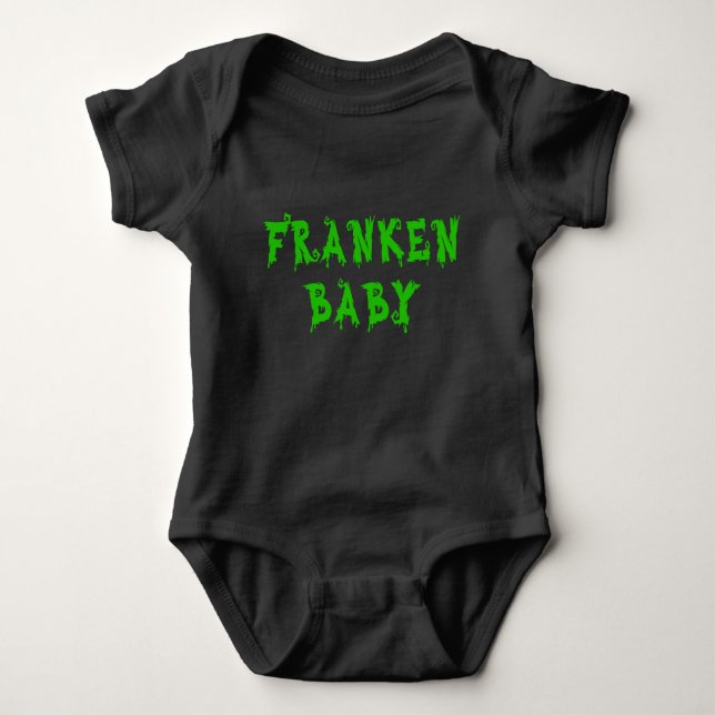 Franken Baby Monster Halloween T Shirt (Framsida)