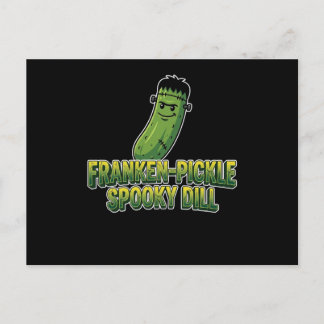 Franken-Dillpickel Halloween Vykort