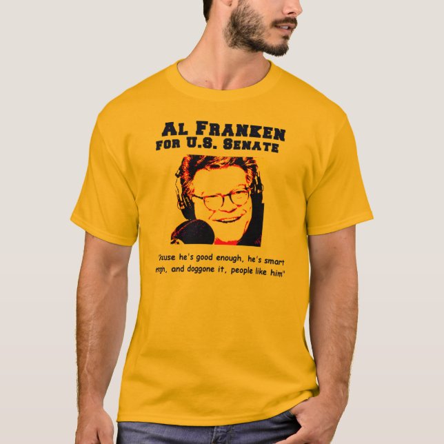 Franken för senat t-shirt (Framsida)