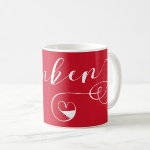 Franken, Franconia Flagga Heart, Franconian Kaffemugg
