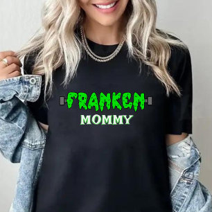 Franken Mamma Frankenstein Halloween T Shirt